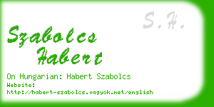 szabolcs habert business card